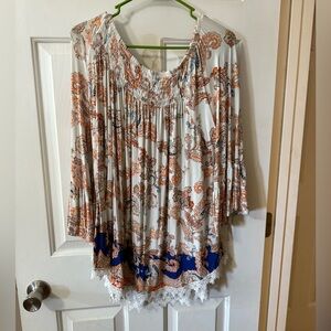 Chic Paisley Print Women's Blouse